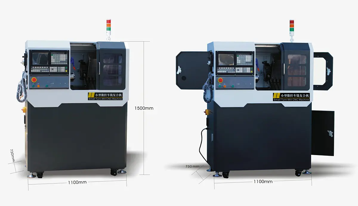 Small turning-milling compound machine tool